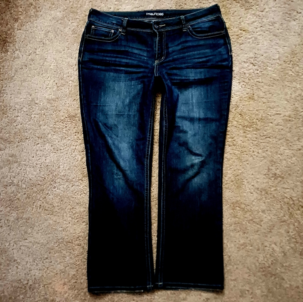 Maurices Jeans Size 13/14 Curvy Bootcut EUC - Picture 4 of 11